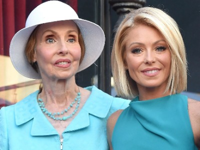 Esther Ripa and Kelly Ripa in matching outfits.